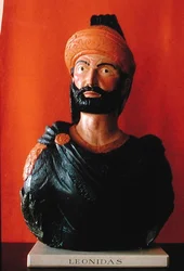 Figura de proa de Leonidas de la proa de un barco